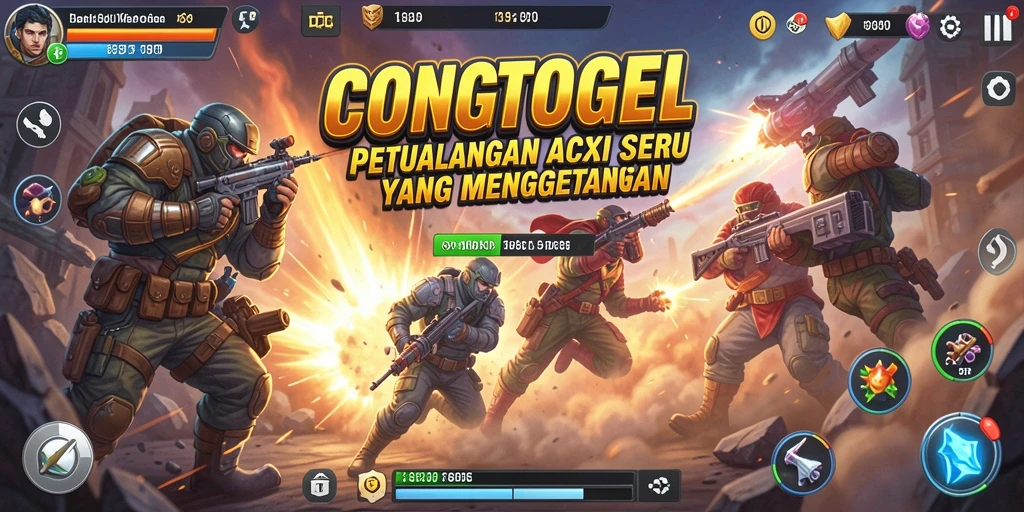 Tampilan menakjubkan dari gameplay aksi di CONGTOGEL.