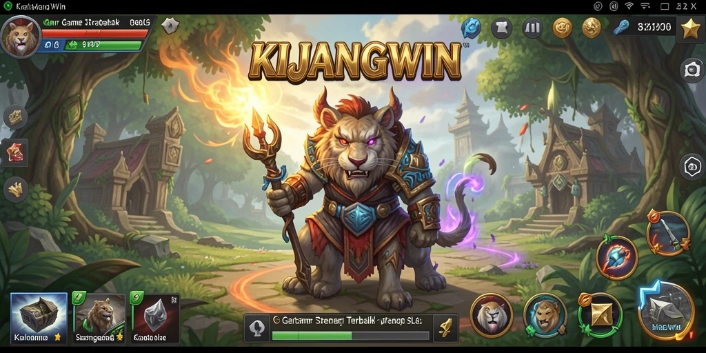 Screenshot KIJANGWIN menunjukkan momen menegangkan dalam gameplay SLG.