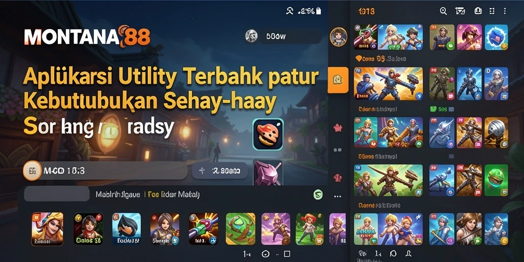 Tampilan antarmuka pengguna MONTANA88 yang intuitif dan rapi.