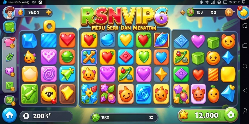 Tampilan gameplay seru dari RSNVIP6 yang penuh warna.
